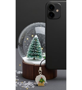 Miyuki Boncuk El Yapımı Kar Küresi Telefon Çarmı - Charm