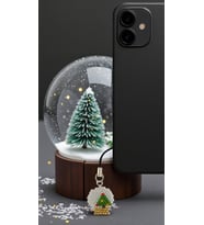 Miyuki Boncuk El Yapımı Kar Küresi Telefon Çarmı - Charm
