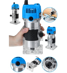 Steiner Alman 3000 Watt 6 Kademe Devir Ayarlı Formika Traşlama Freze Makinesi 6 Mm Pens