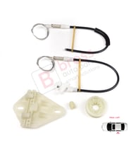 Renault Megane MK1 X64 1996-2003 4/5 Kapı 7700834343 İçin Arka Sol Kapı Cam Kriko Tamir Seti