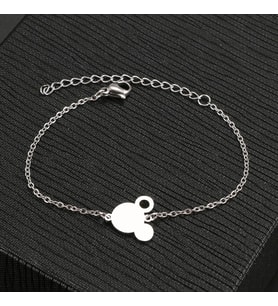 Mickey Mouse Gümüş Bileklik 925K