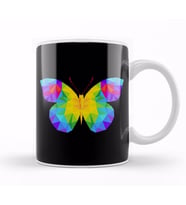 Geometric Animal Butterfly Kupa Bardak Porselen