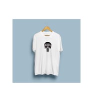 Oversize Punisher Baskılı Tasarım Unisex T-shirt (Beyaz)