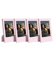Instax Mini Film Uyumlu Pembe 4'lü Klasik Fotoğraf Çerçeve Seti