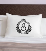 BK Gift Kişiye Özel Baş Harf Tasarımlı Pamuklu Yastık Kılıfı-3 50x70cm , Sevgiliye Hediye, Ev Hediyesi, Tasarım Ev Tekstili