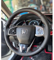 Honda Civic Fc5 Araca Özel Direksiyon Kılıfı (KARBON SOFT NOKTA) (Karışık)