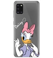 Samsung Galaxy A31 Uyumlu Ördek Desenli Şeffaf Telefon Kılıfı