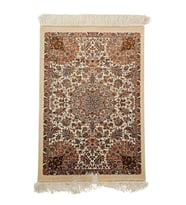 Saf İpek Makina Halı Ebat: (60 x 90) cm
