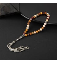 Jasper Doğal Taş Tesbih 33lük - 6mm (Çok Renkli)