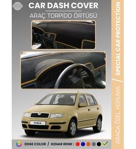 SKODA FABİA (1999-2006) Torpido Örtüsü Ön Göğüs Halı Torpido Koruma Birebir Uyum Kaymaz UV Koruma
