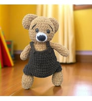 Sevimli Peluş Ayıcık (33 cm) (Kahverengi-A.Kahve)