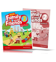 Family and Friends Level 2 : Class Book and WORKBOOK with Downloadable Audios