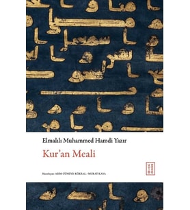 Kuran Meali (Elmalılı) Elmalılı Muhammed Hamdi Yazır