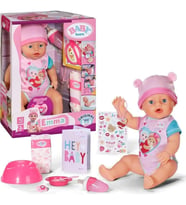 Emma 43 cm Kız Çocuk Model Bebek Pembe Renkli Aksesuarlarla Eğlenceli Oyun