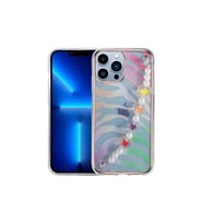 Apple iPhone 12 Pro Max Uyumlu Kılıf Zore Pilla Kapak (Açık Pembe - Yeşil)