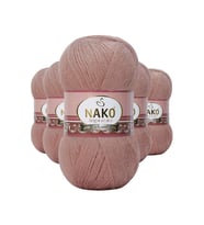 5 Adet Angora Lüks El Örgü İpi Bronz 11054