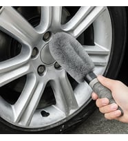 Gri Oto Jant Temizleme Fırçası - Ergonomik Saplı, Lastik ve Jant Detay Temizliği İçin Güçlü Kıllı Fırça
