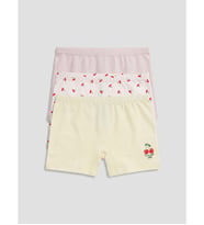 LCW Kids Pembe Baskılı Kız Çocuk Boxer 3'lü
