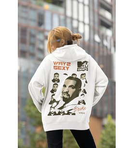 Drake Way 2 Sexy Baskılı Unisex Oversize Tasarım Rapper Şarkıcı Hoodie