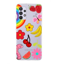 PrintiFy Samsung Galaxy A13 4G ile Uyumlu 1mm Slim Fit Water Color 5 Baskılı Şeffaf  Kılıf