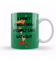 CAT Funny Coffee Drinks Lover Gift Quote   Vintage Retro Rainbow Style Kupa Bardak Porselen