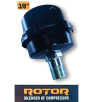SOC09 Kompresör Hava Filtresi 3/8" (Siyah)
