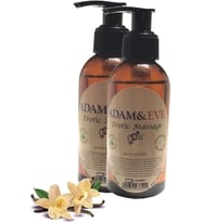 Süper Adam & Eve Vanılla Massage Oil 2 Adet Vanilya Aromalı Vücut Masaj Yağı