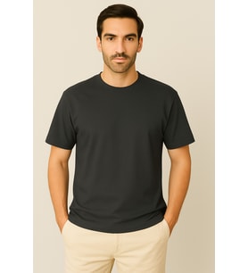 Oversize Unisex Yarım Kollu Bisiklet Yaka %100 Pamuk Baskısız T-shirt