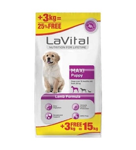 Lavital Maxi Puppy Kuzulu Yavru Köpek Maması 12+3 Kg