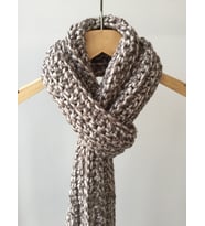 El Örgüsü Yünlü Unisex Atkı