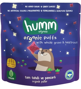 Organik Pancarlı ve Tam Tahıllı Puflar, 1 Paket