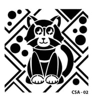 CADENCE CSA-02 STENCİL ŞABLON 25x25 - KEDİ