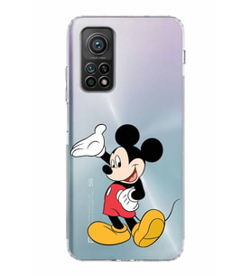 Xiaomi Mi 10T  Kamera Korumalı Kapak Mickey Mouse Tasarımlı Şeffaf  Kılıf