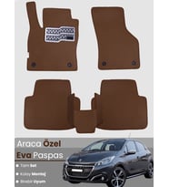 PEUGEOT 208 (2012-2019) Uyumlu EVA Paspas Tam Set–Araca Özel,Oto Paspas,Kolay Montaj