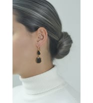 Kadir Jewellery 22 Ayar Altın Kaplama Kadın Taşlı Küpe -El İşçiliği Ve Hipoalerjenik Küpe (Renksiz)