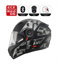 FF868 Space Motosiklet Kaskı Güneş Vizörlü Çene Açılır Motorcu Kask