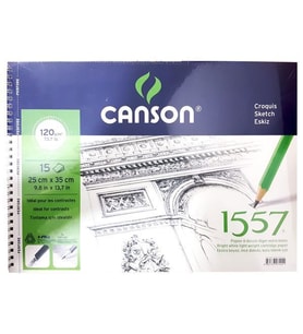 Canson 1557 Resim Ve Çizim Defteri 120 gr. 25x35 cm. 15 Sayfa 