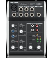 BEHRINGER Xenyx 502S Premium Analog 5-Input Mixer with USB Streaming Interface