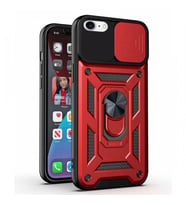 Kızaklı Tank Kılıf Apple iPhone 8G Kırmızı