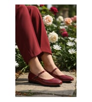 Pierre Cardin PC-54810 Z Siyah Rugan Kadın Babet