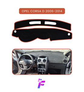 OPEL CORSA D (2006-2014) Torpido Örtüsü Güneşten Korur Kolay Montaj Tam Uyum Tam Koruma T46