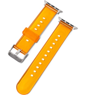 Apple Watch ile Uyumlu Transparan Silikon Kordon, Series 10/11/SE/SE2/SE3/9/8/7/6/5, 42mm/41mm/40mm & 46mm/45mm/44mm