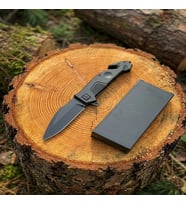 Knivox Browning Siyah Kurtarma Çakısı - Cam Kırıcılı Taktik Kamp ve Outdoor Bıçağı