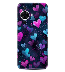 Huawei Nova 12S Kılıf Boutique Baskılı Resimli Mavi Kalp Pcode -082