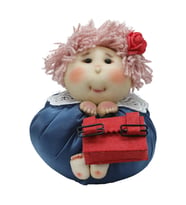 e38 EL İŞÇİLİĞİ KESE BEBEK 12 CM - 6243