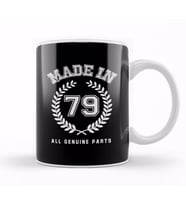 1979 Made In 79 All Genuine Parts Kupa Bardak Porselen