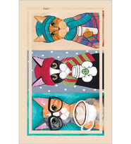Eliana Home Baskılı, Yıkanabilir Kaymaz Taban Salon Halısı LNA1904-SM103 100x150 cm (Bej)