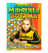 Sayılarla Mandala Boyama (50 Tam Sayfa Tek Yüze Baskılıdır)
