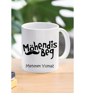 mühendis bey özel tasarım kupa bardak