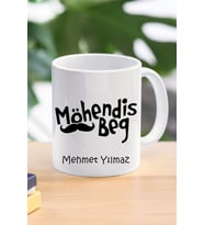 mühendis bey özel tasarım kupa bardak